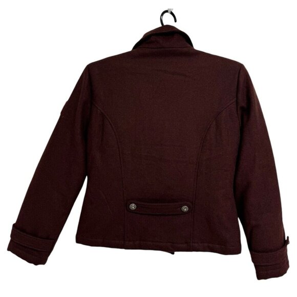 Member's Property women's wool blend lined jacket collared double breast size L - Picture 3 of 13